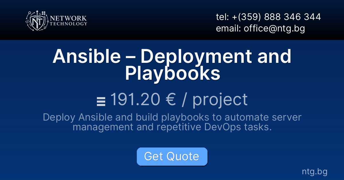 Ansible – Deployment and Playbooks