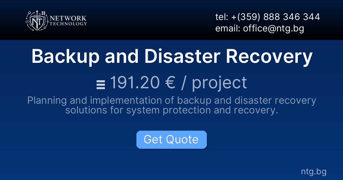 Backup and Disaster Recovery