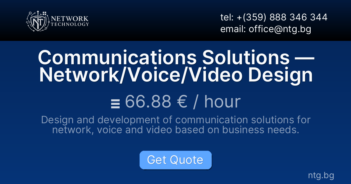 Communications Solutions — Network/Voice/Video Design