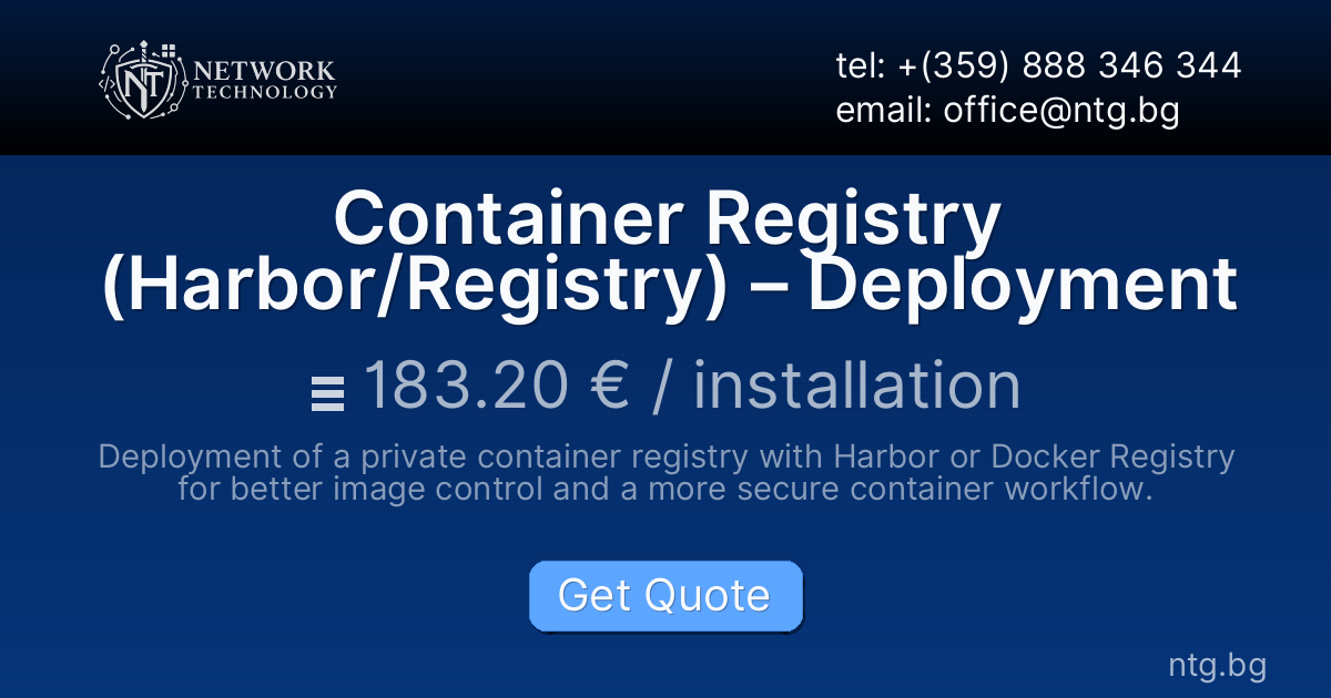 Container Registry (Harbor/Registry) – Deployment