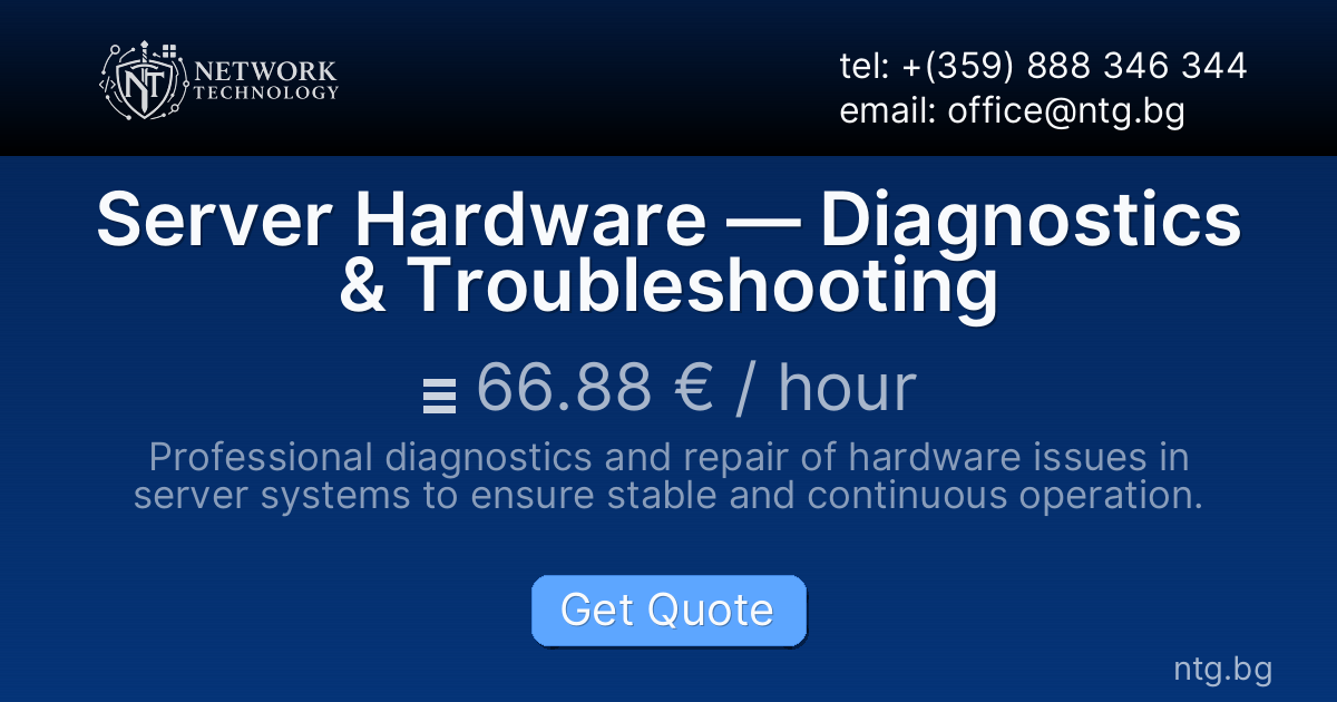 Server Hardware — Diagnostics & Troubleshooting