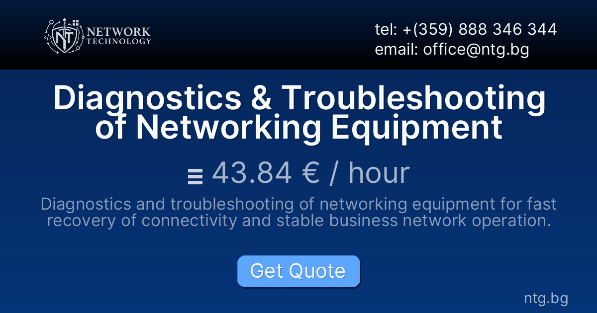 Diagnostics & Troubleshooting of Networking Equipment