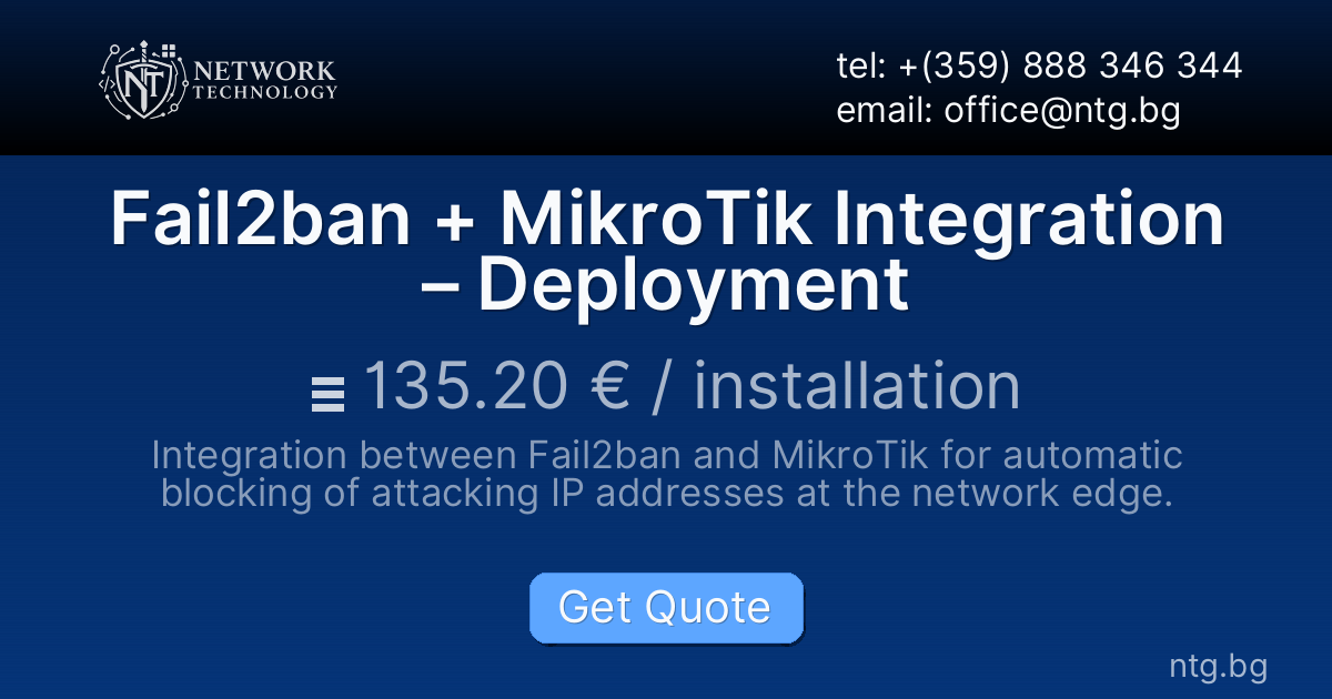 Fail2ban + MikroTik Integration – Deployment