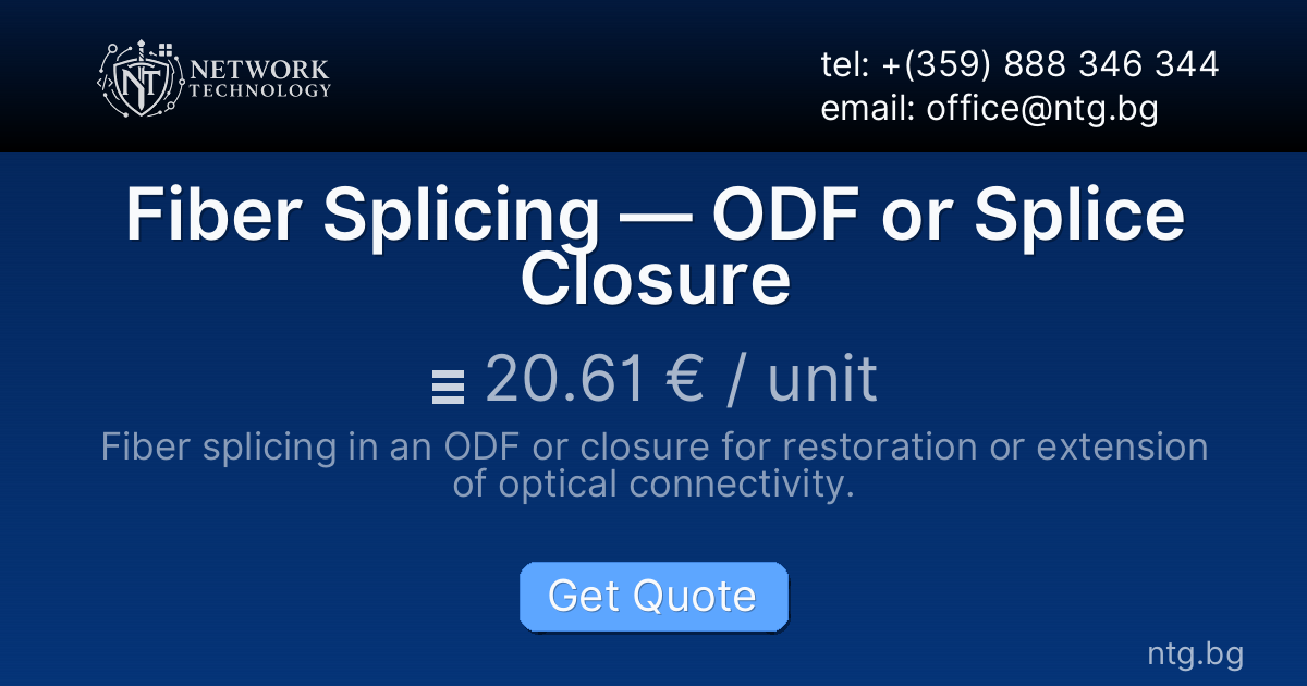 Fiber Splicing — ODF or Splice Closure