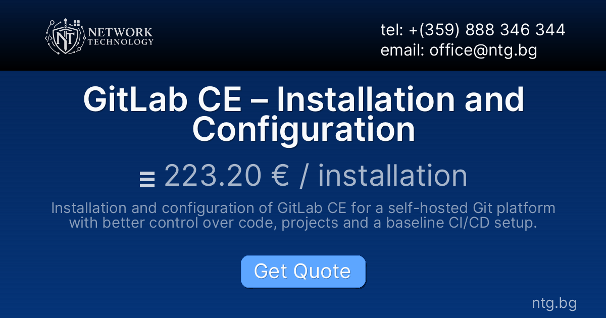 GitLab CE – Installation and Configuration