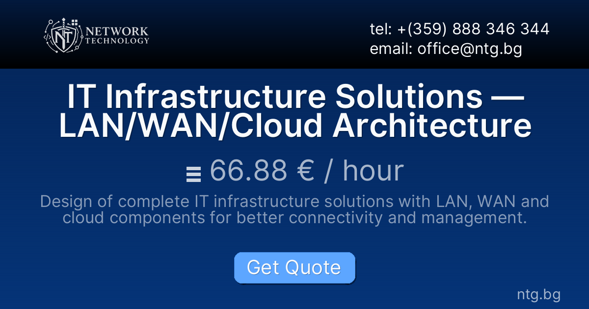 IT Infrastructure Solutions — LAN/WAN/Cloud Architecture