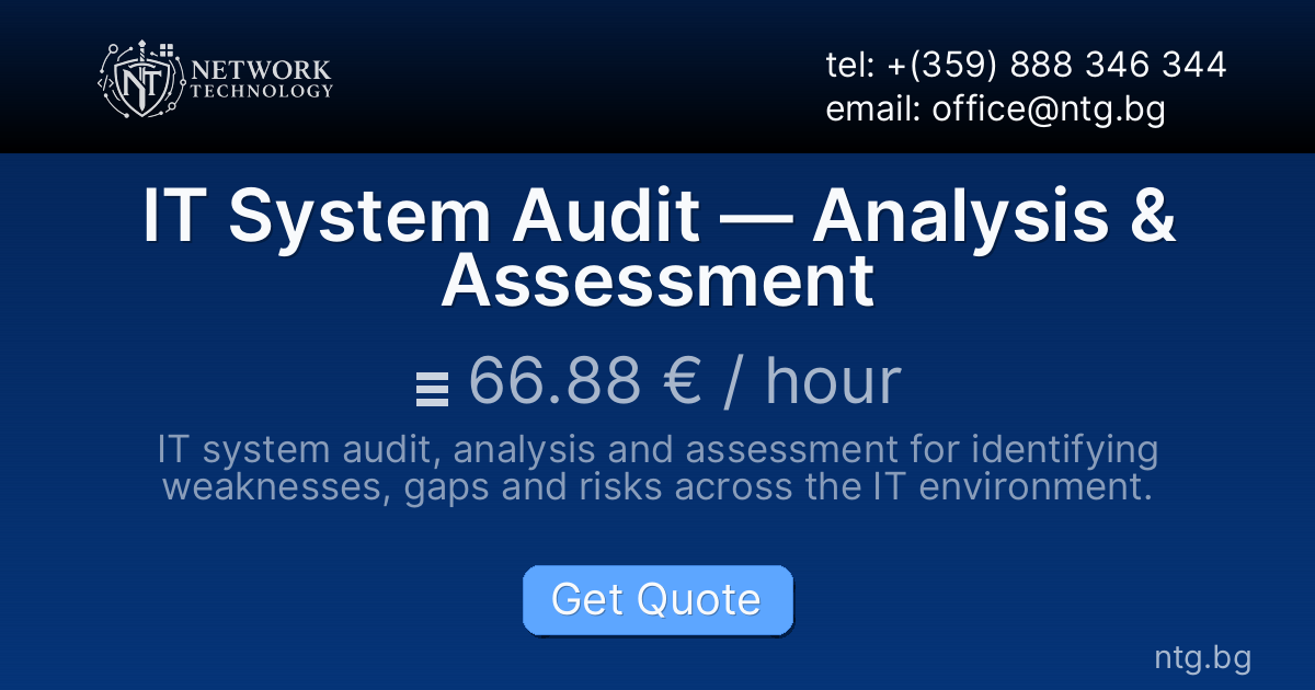 IT System Audit — Analysis & Assessment