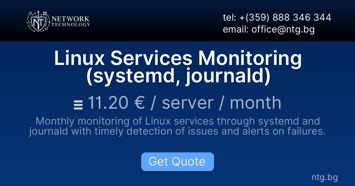 Linux Services Monitoring (systemd, journald)