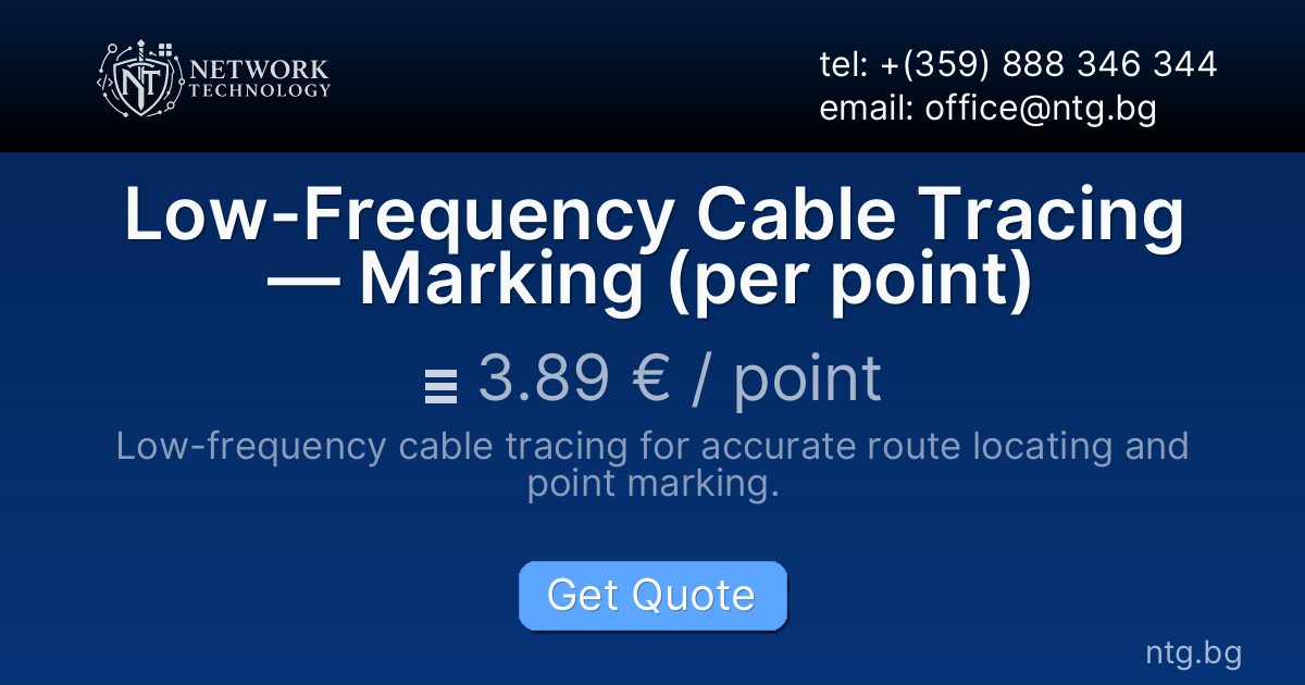 Low-Frequency Cable Tracing — Marking (per point)