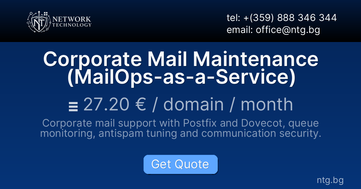 Corporate Mail Maintenance (MailOps-as-a-Service)