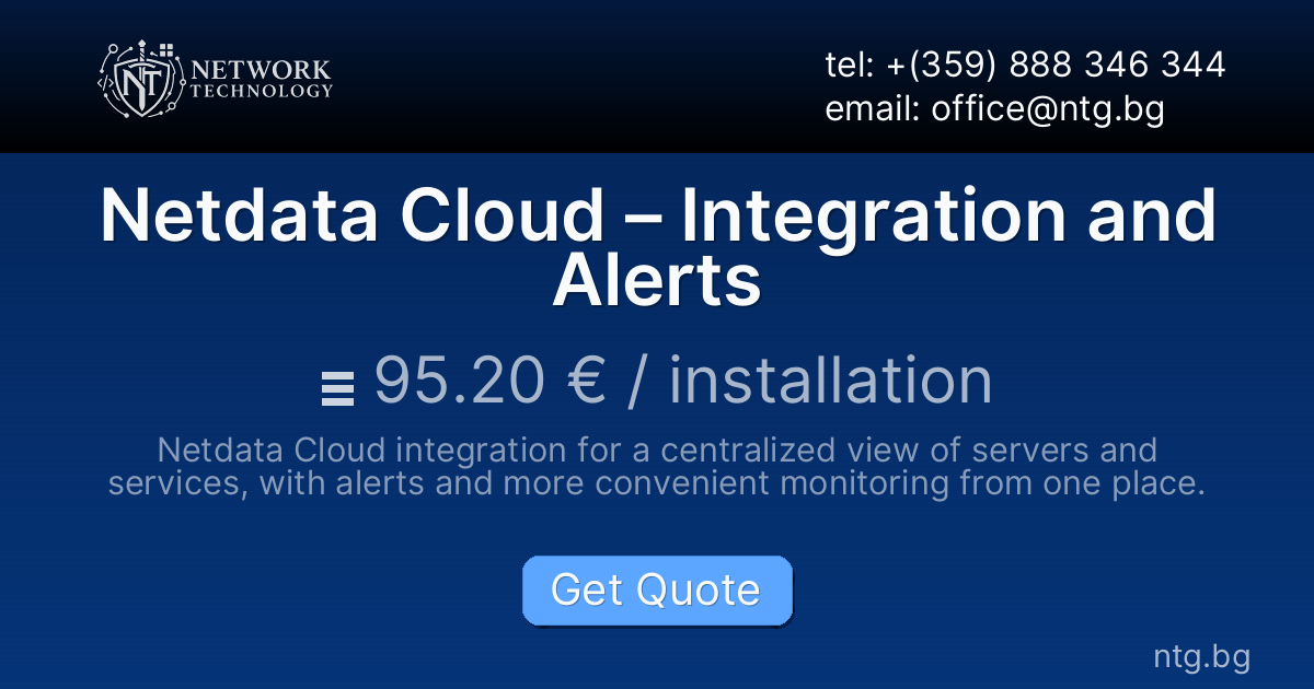 Netdata Cloud – Integration and Alerts
