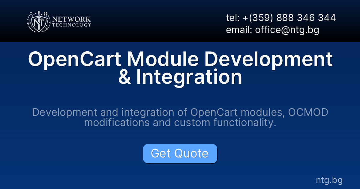 OpenCart Module Development & Integration