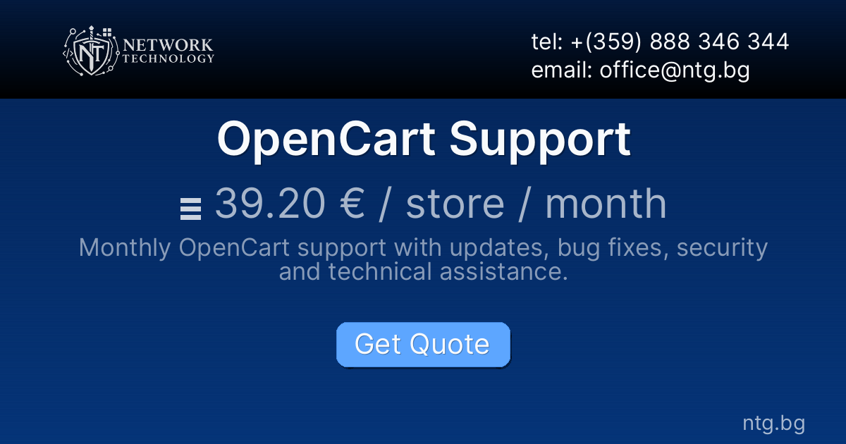 OpenCart Support