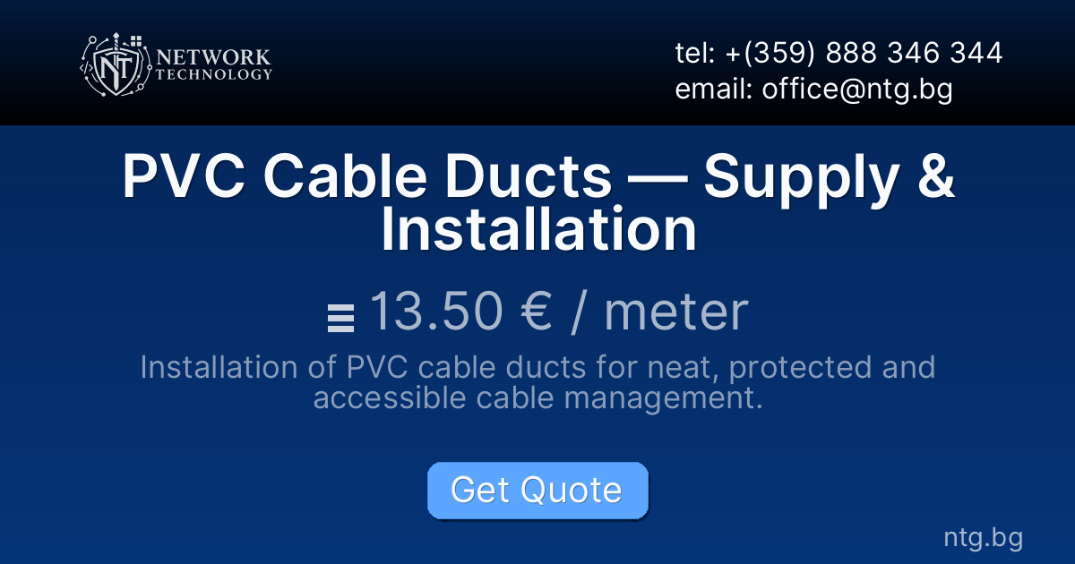 PVC Cable Ducts — Supply & Installation