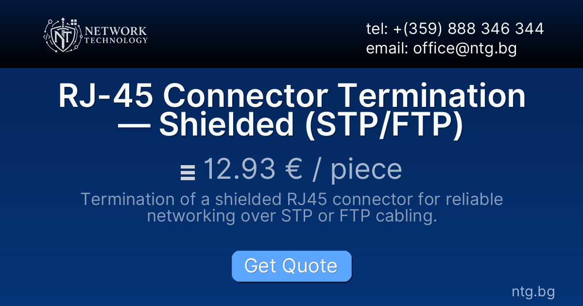 RJ-45 Connector Termination — Shielded (STP/FTP)