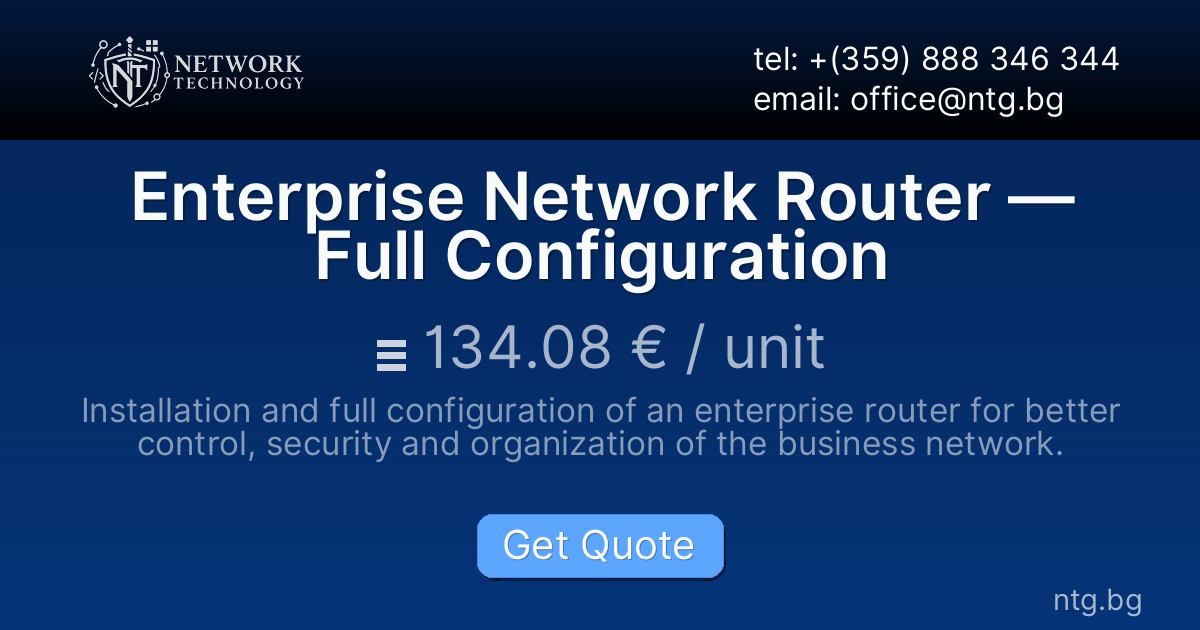 Enterprise Network Router — Full Configuration