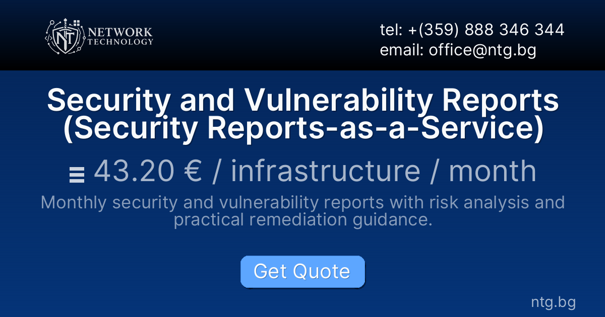 Security and Vulnerability Reports (Security Reports-as-a-Service)