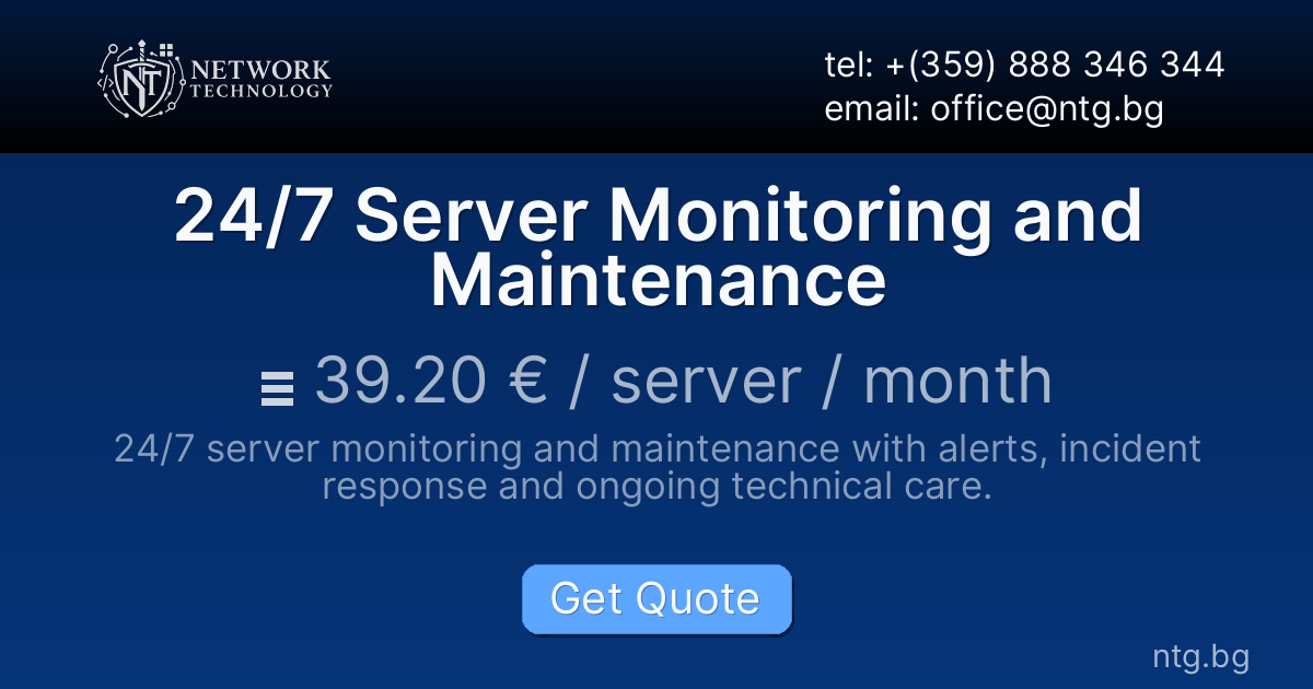 24/7 Server Monitoring and Maintenance