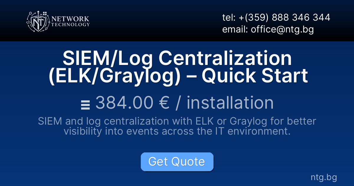 SIEM/Log Centralization (ELK/Graylog) – Quick Start