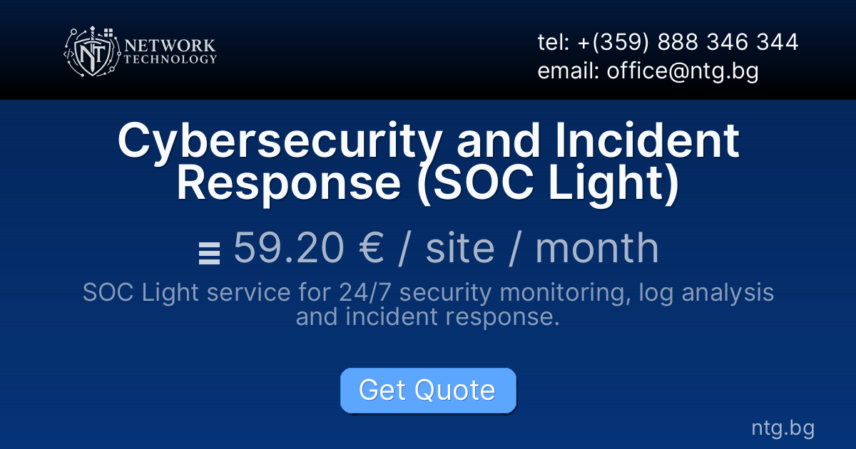 Cybersecurity and Incident Response (SOC Light)