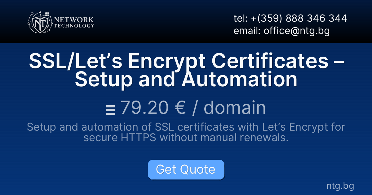 SSL/Let’s Encrypt Certificates – Setup and Automation