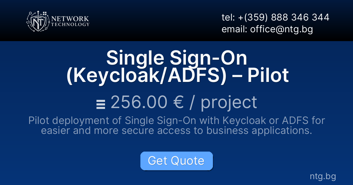 Single Sign-On (Keycloak/ADFS) – Pilot