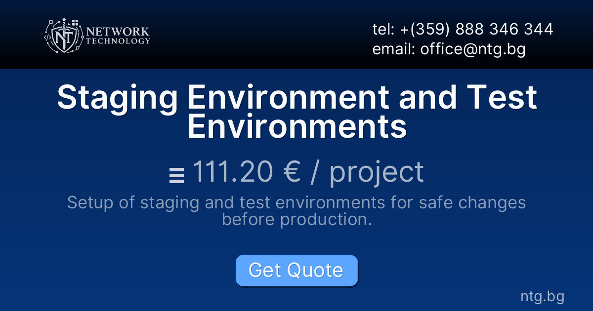 Staging Environment and Test Environments