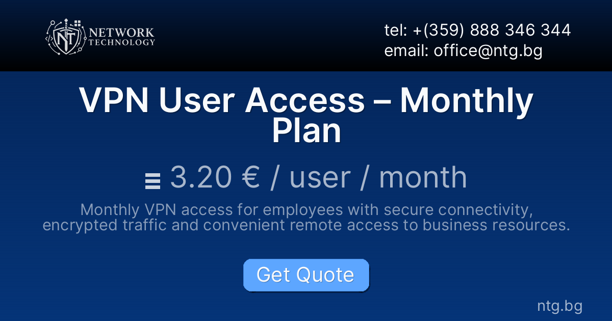 VPN User Access – Monthly Plan