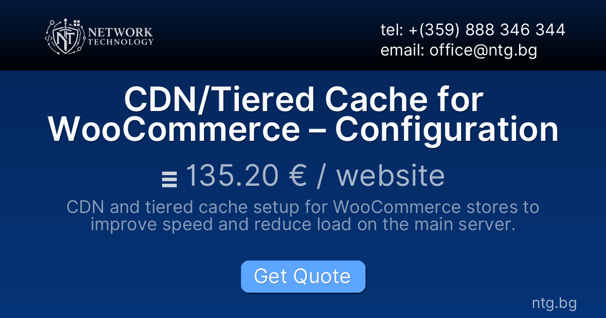 CDN/Tiered Cache for WooCommerce – Configuration