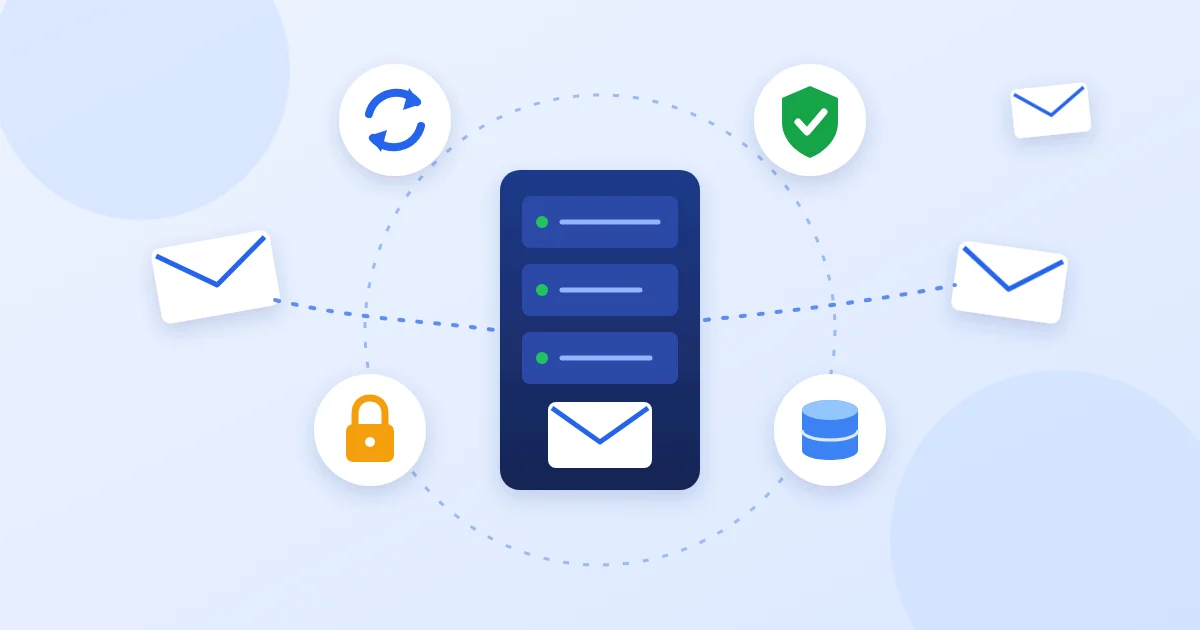Пощенски сървър Exchange с обновления, защита и архив