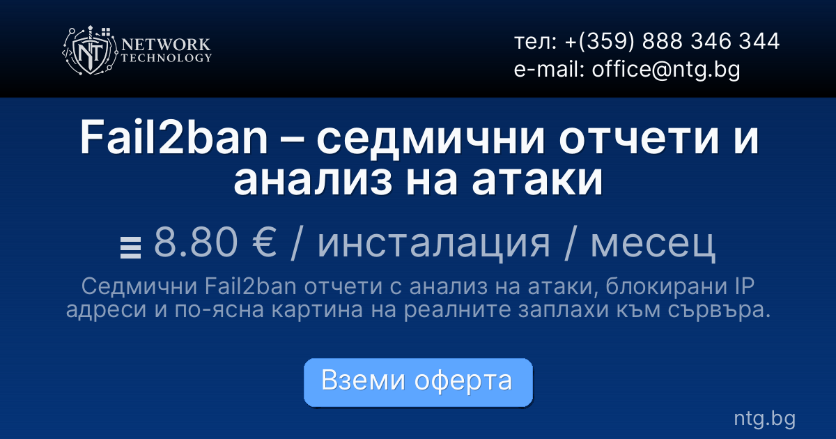Fail2ban – седмични отчети и анализ на атаки