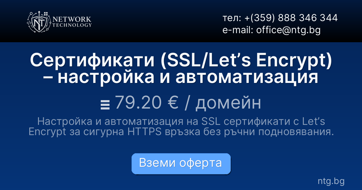Сертификати (SSL/Let’s Encrypt) – настройка и автоматизация