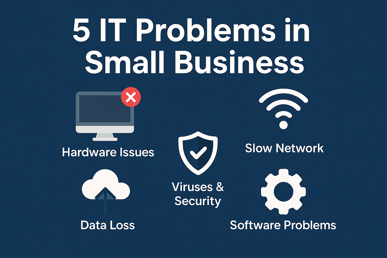 Infographic: 5 common IT problems in small business and solutions