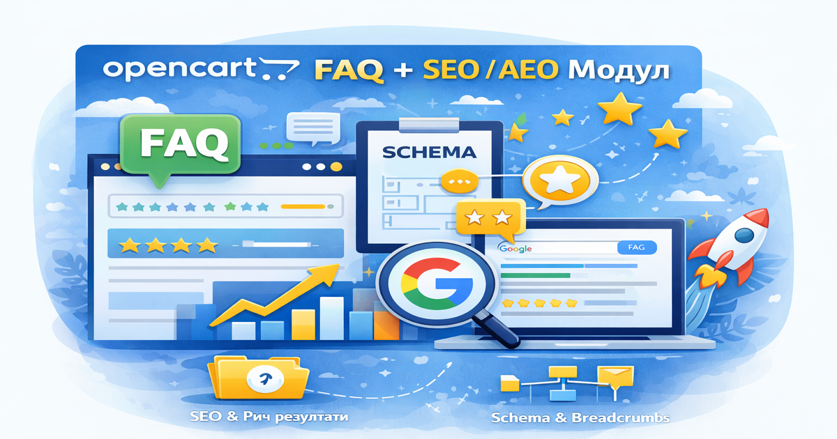 FAQ + SEO AEO Schema module for OpenCart