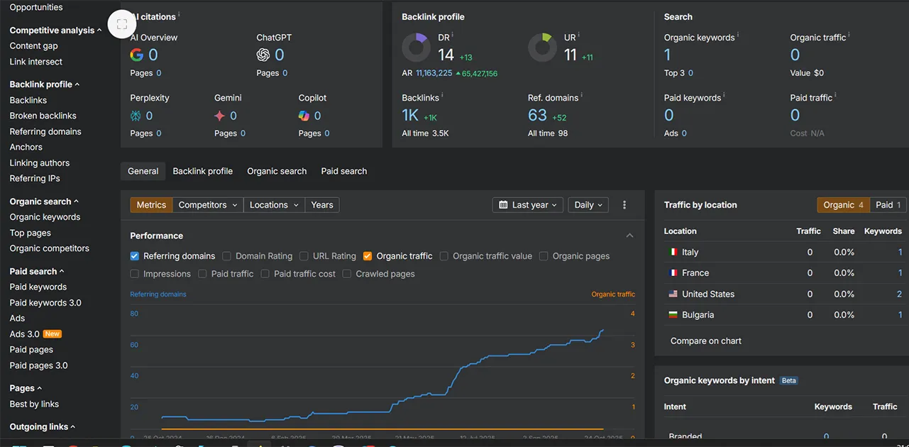 SEO оптимизация на нов сайт и домейн